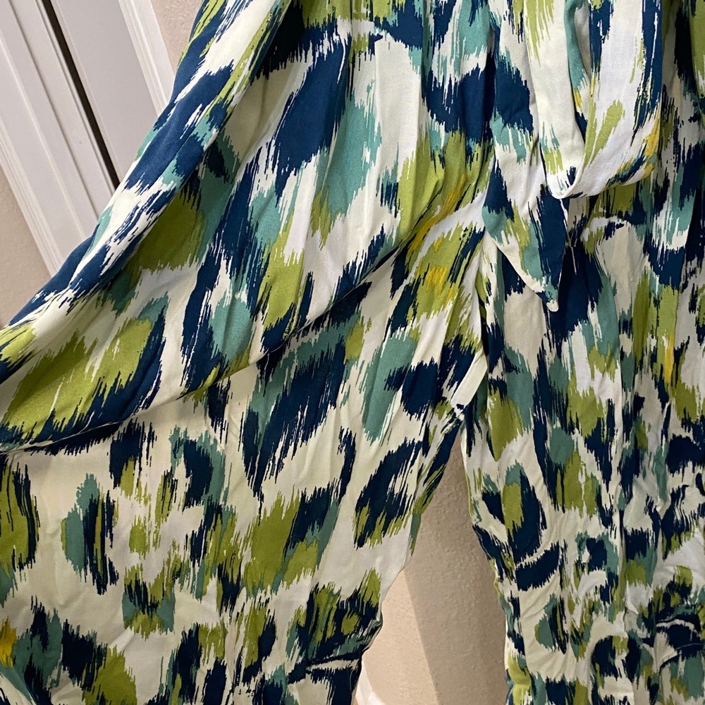 Chic Multicolor Patterned Pants - Jumpsuit - image 4